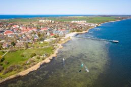 Kiten auf Rügen am Spot Dranske