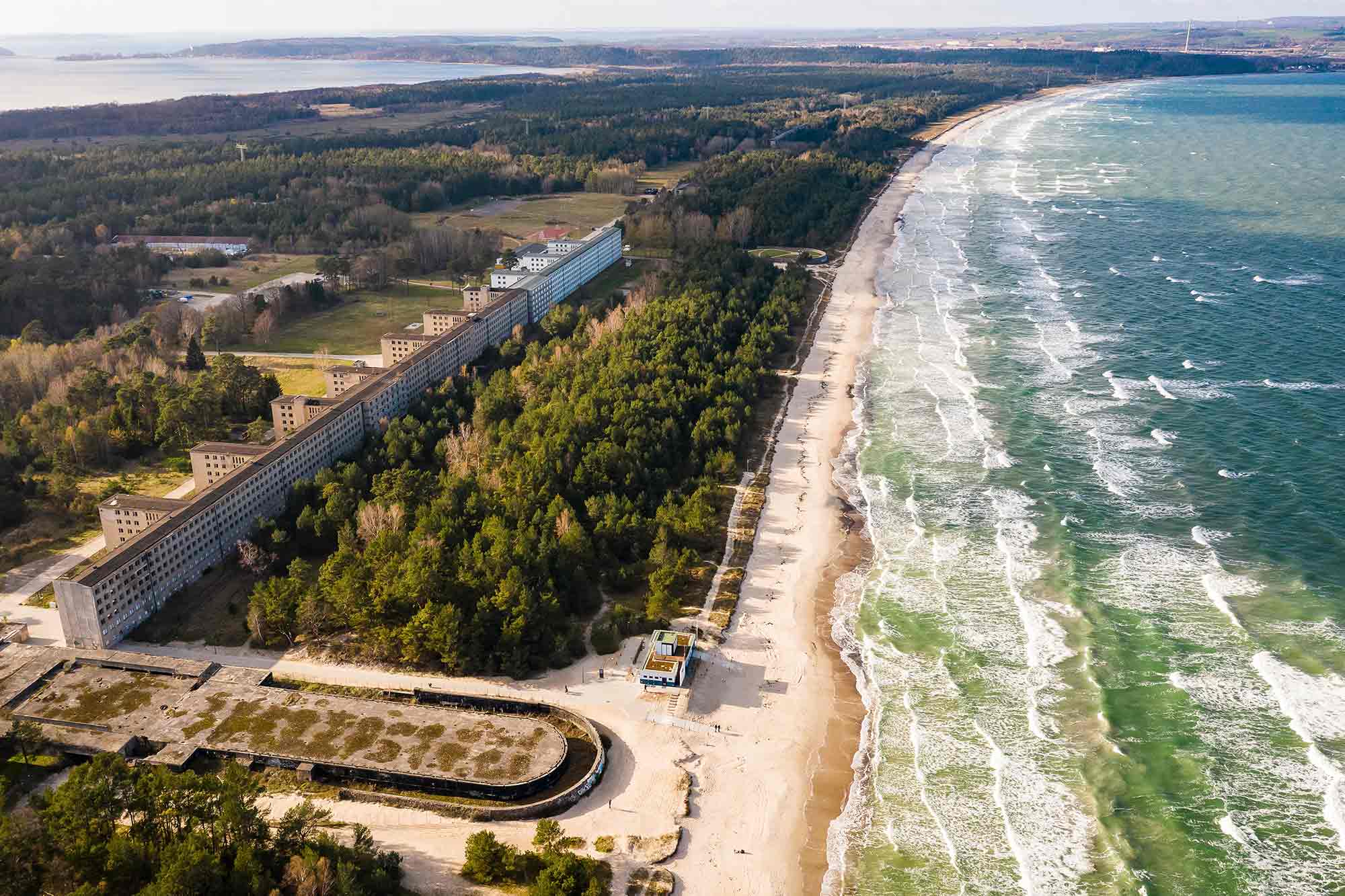 Kiten auf Rügen am Spot Prora