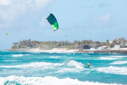 Kiten auf Barbados