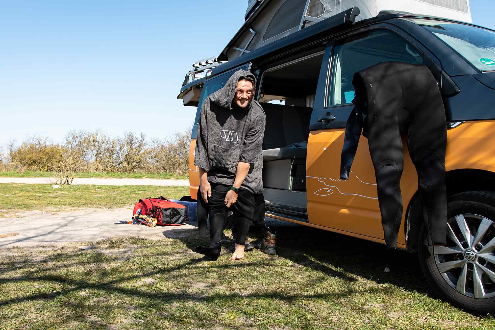 Kitetrip mit einem Bus von Roadsurfer