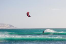 Ein Kiter in Boa Vista