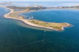 Kiter auf der dänischen Insel Fyn