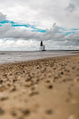 Blick auf den Strand von Darum