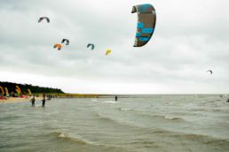 Kiter am Stand von Sahlenburg