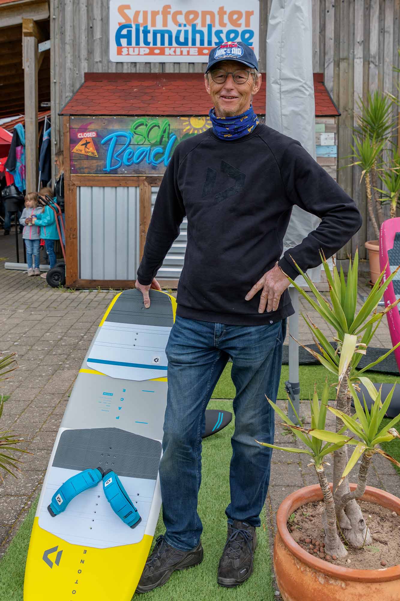 Willi Rupp, Betreiber des Surfcenter Altmühlsee