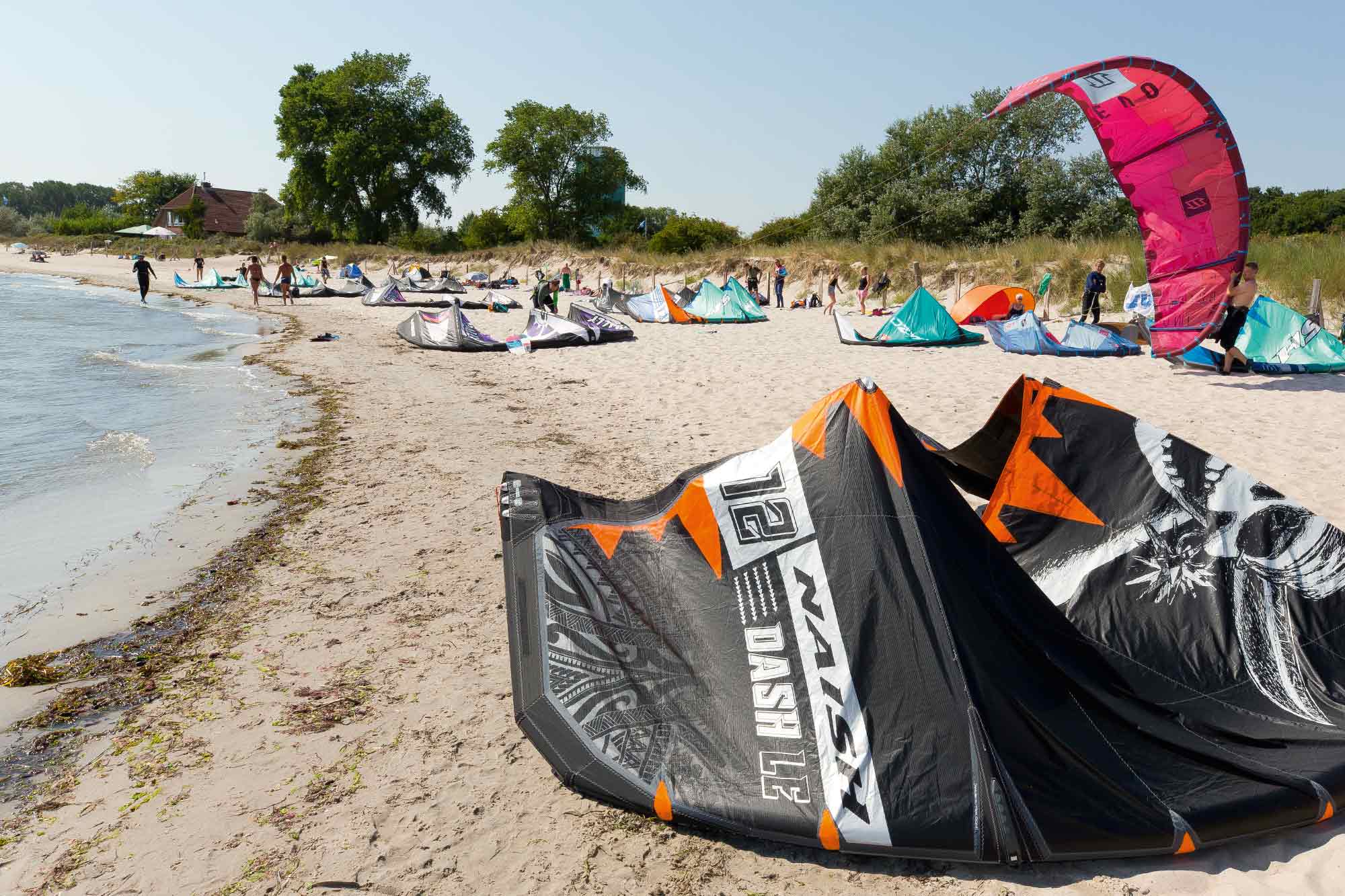 Der Kitespot von Pelzerhaken an der Ostsee