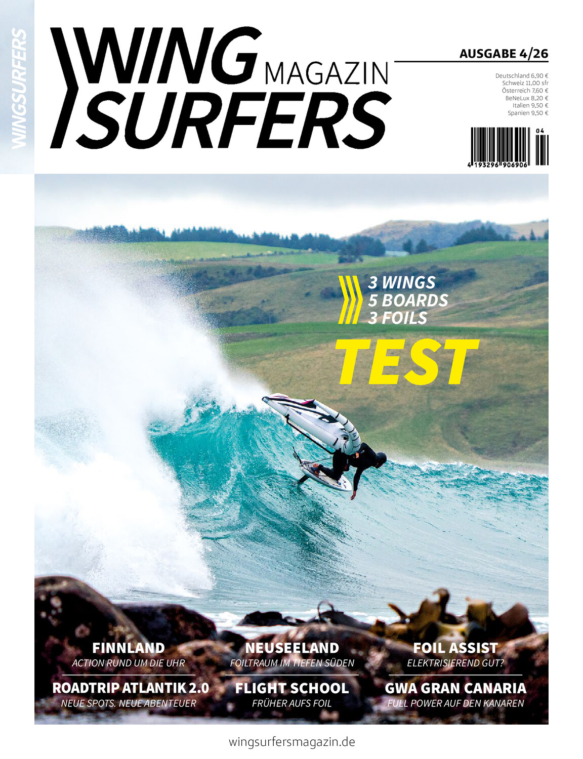Cover WING Surfers Magazin Ausgabe 4/26